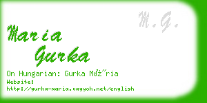 maria gurka business card